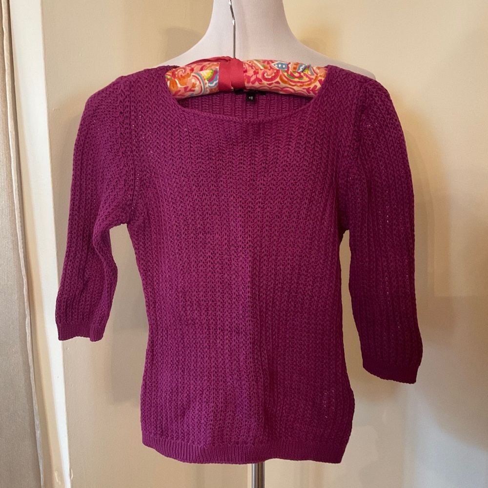 Escada Berry Knit Sweater